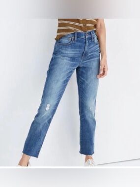 Madewell The High Rise Slim Crop Boyjean